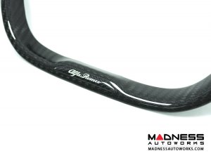 Alfa Romeo 4C Steering Wheel Trim - Carbon Fiber - Steering Wheel Badge  